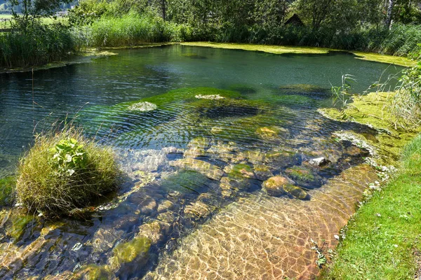 Pond Engelgerg Swiss Alps — Stock Photo, Image