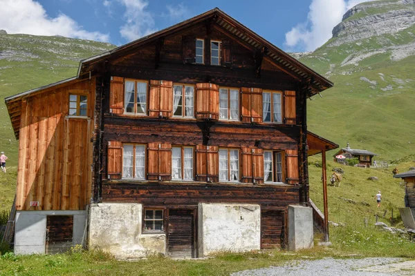 Chaty Engstlenalp Nad Engelberg Švýcarské Alpy — Stock fotografie