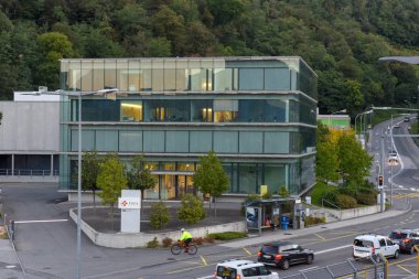 Lugano, İsviçre - 21 Eylül 2017: Lugano üzerinde İsviçre İsviçre Ulusal Supercomputing merkezinde