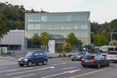 Lugano, İsviçre - 21 Eylül 2017: Lugano üzerinde İsviçre İsviçre Ulusal Supercomputing merkezinde