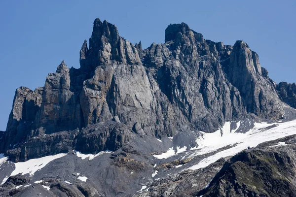Гора Ледник Spannort Над Энгельбергом Швейцарских Альпах — стоковое фото