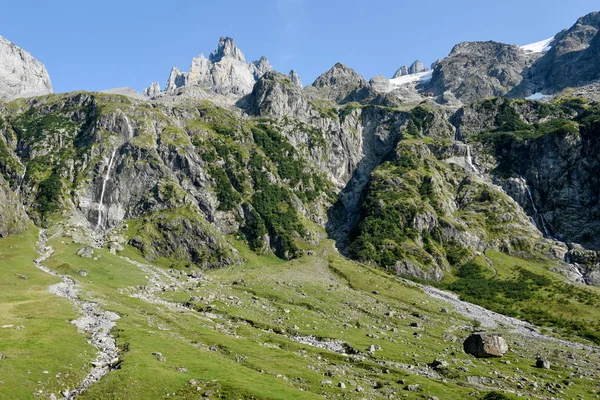 Mening Van Berg Bij Furenalp Engelberg Zwitserse Alpen — Stockfoto