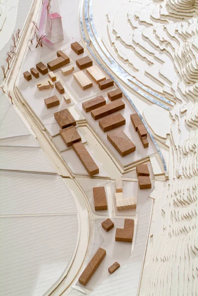 ルガノ スイス 2008 サイトの建築プレゼンテーションの背景周辺モデル — ストック写真
