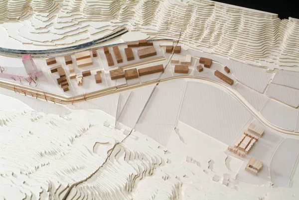 Lugano Zwitserland Juni 2008 Site Van Omliggende Model Voor Architecturale — Stockfoto