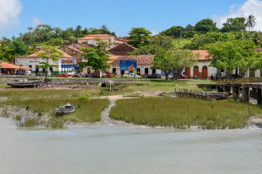 Alcantara, Brezilya - 16 Ocak 2019: geleneksel Portekiz sömürge mimarisi Alcantara Brezilya içinde