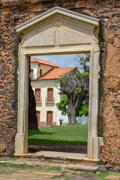 Tarihi Şehir Alcantara Brezilya Matriz Kilise Kalıntıları — Stok fotoğraf