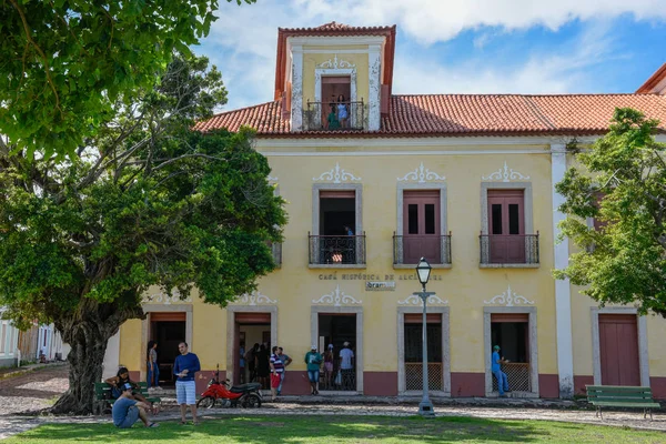 Traditionella Portugisiska Koloniala Arkitektur Alcantara Brasilien — Stockfoto