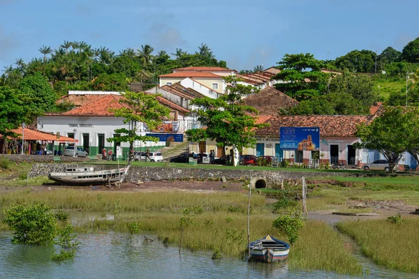 Architecture Coloniale Portugaise Traditionnelle Alcantara Sur Brésil — Photo