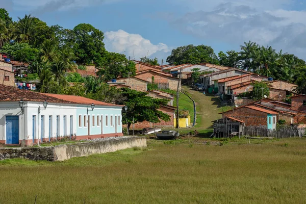 Tradycyjnym Portugalskim Kolonialnej Architektury Alcantara Brazylii — Zdjęcie stockowe