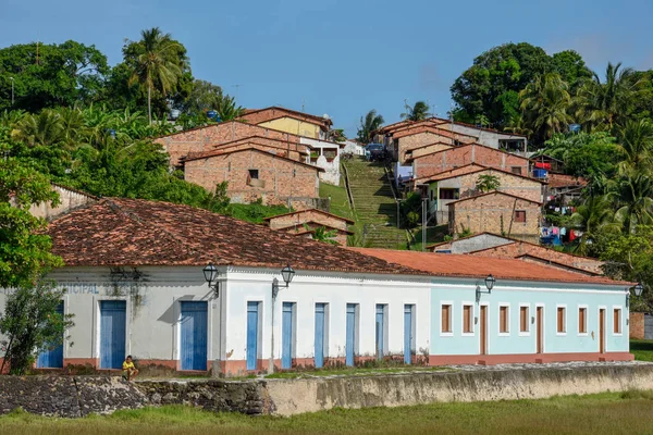 Arquitetura Colonial Portuguesa Tradicional Alcantara Brasil — Fotografia de Stock