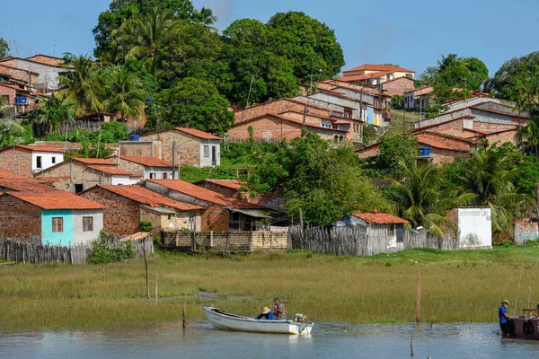 Традиционная Португальская Колониальная Архитектура Алькантаре Бразилия — стоковое фото