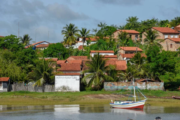 Традиционная Португальская Колониальная Архитектура Алькантаре Бразилия — стоковое фото