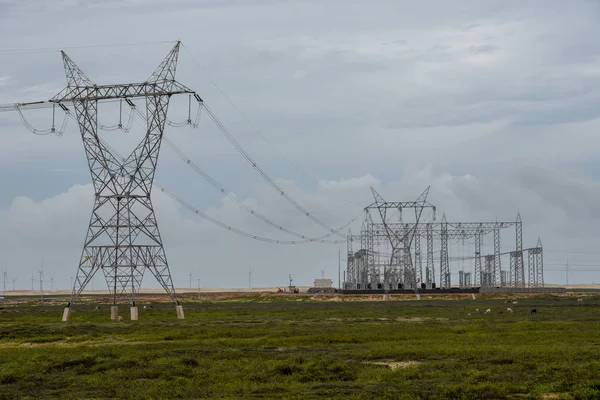 Central Eléctrica Enrejado Eléctrico Campo Cerca Atins Brasil —  Fotos de Stock