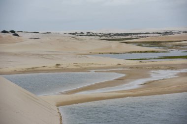 Lagün ortasındaki tepeleri, Brezilya'da Lencois Maranhenese Milli Parkı