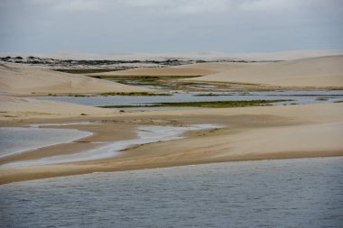 Lagün ortasındaki tepeleri, Brezilya'da Lencois Maranhenese Milli Parkı