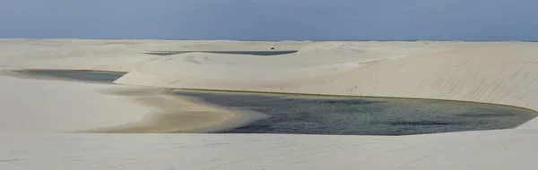 Lagoon Middle Dunes Lencois Maranhenese National Park Brazil — Stock Photo, Image