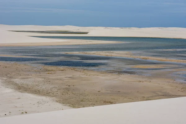 Lagune Inmitten Der Dünen Lencois Maranhenese Nationalpark Brasilien — Stockfoto