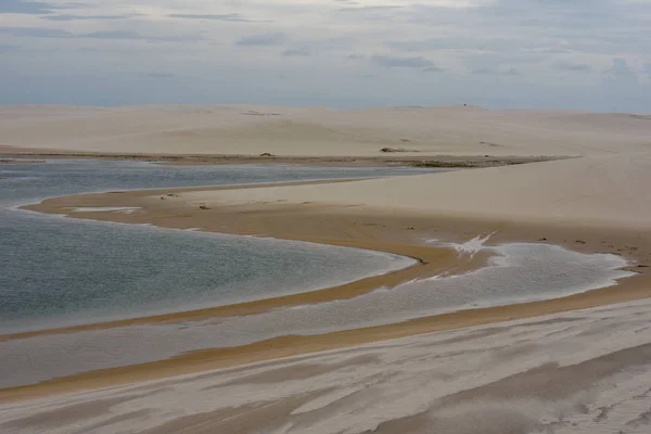 Lagune Inmitten Der Dünen Lencois Maranhenese Nationalpark Brasilien — Stockfoto