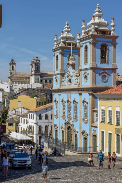 Historické čtvrti Pelourinho v Salvadoru v Brazílii — Stock fotografie