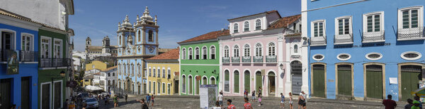 Исторический район Пелоуринью в Сальвадоре, Бразилия
