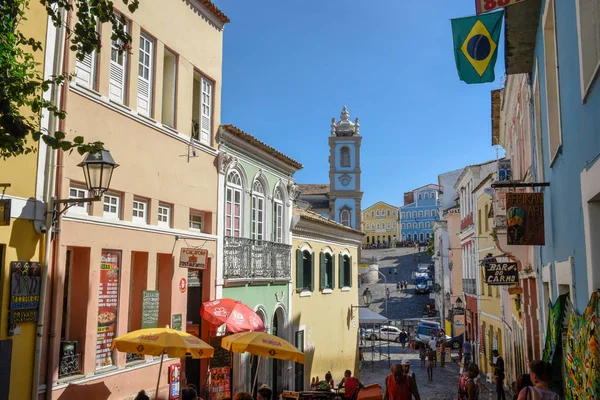 Historické čtvrti Pelourinho v Salvadoru v Brazílii — Stock fotografie