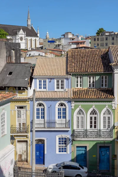 O bairro histórico do Pelourinho em Salvador, Brasil — Fotografia de Stock