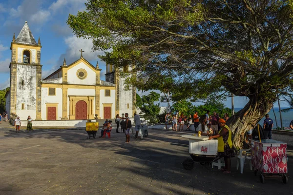 Église coloniale Se du XVIIe siècle de style baroque — Photo