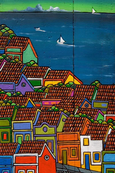 Traditionele schilderij uit Olinda in Brazilië — Stockfoto