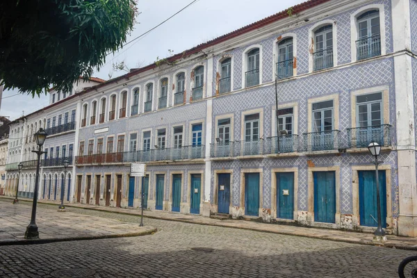 Traditionelle portugiesische Kolonialarchitektur in São Luis, Brasilien — Stockfoto