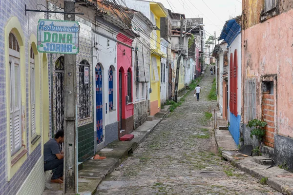 Sao Luis, Brezilya 'da geleneksel Portekiz sömürgeci mimarisi — Stok fotoğraf