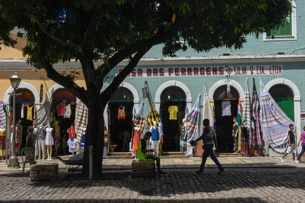 Tradiční Portugalská koloniální architektura v Sao Luis na Braz — Stock fotografie