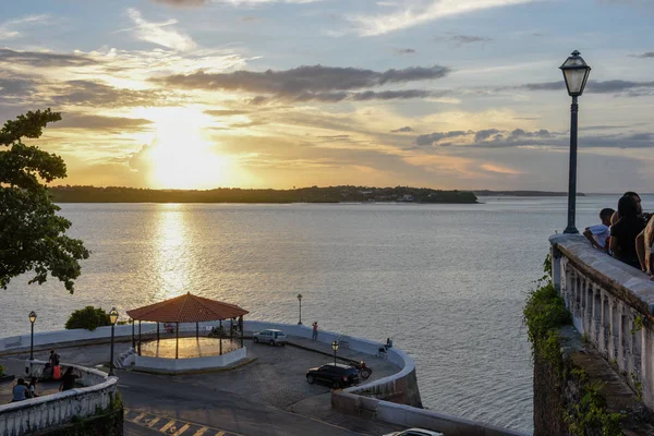 Coucher de soleil sur la côte de Sao Luis au Brésil — Photo