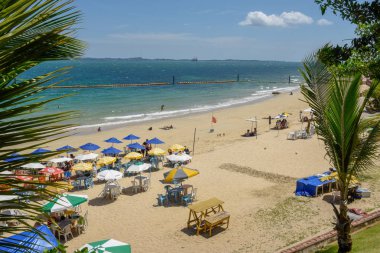 Brezilya'da Salvador Bahia yakınlarındaki Frades adasında plaj