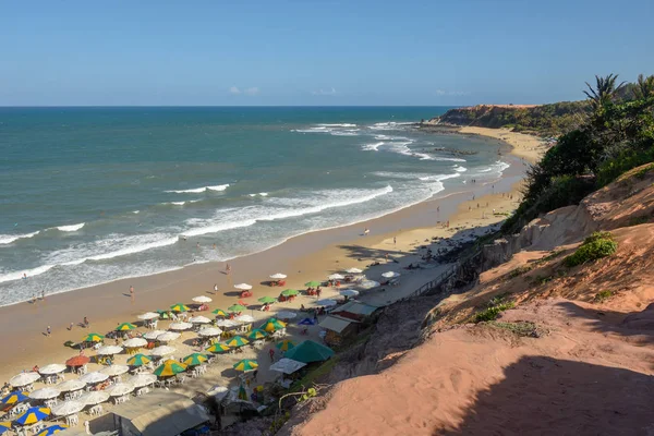 Beautiful beach of Praia do Amor near Pipa on Brazil — Stock Photo, Image