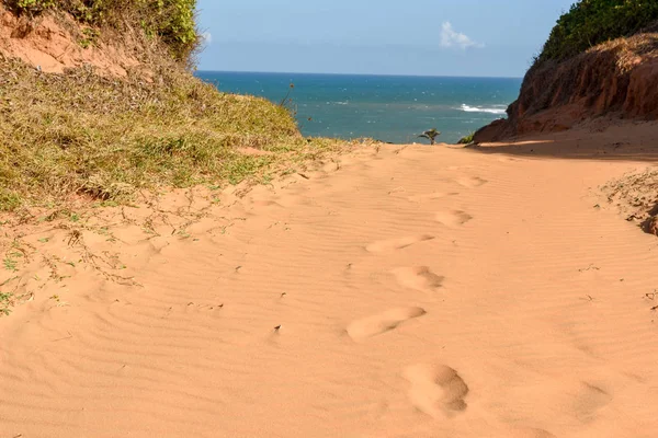 Hermosa playa de Praia do Amor cerca de Pipa, Brasil —  Fotos de Stock