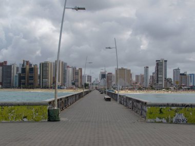 Fortaleza Praia de Iracema plaj, kuzeydoğu Brezilya