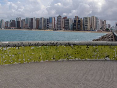 Fortaleza Praia de Iracema plaj, kuzeydoğu Brezilya