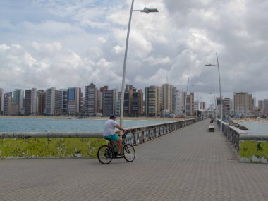 Fortaleza Praia de Iracema plaj, kuzeydoğu Brezilya