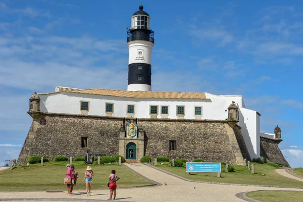 The historic Farol da Barra (Barra Lighthouse) in Salvador Bahia — Stock Photo, Image
