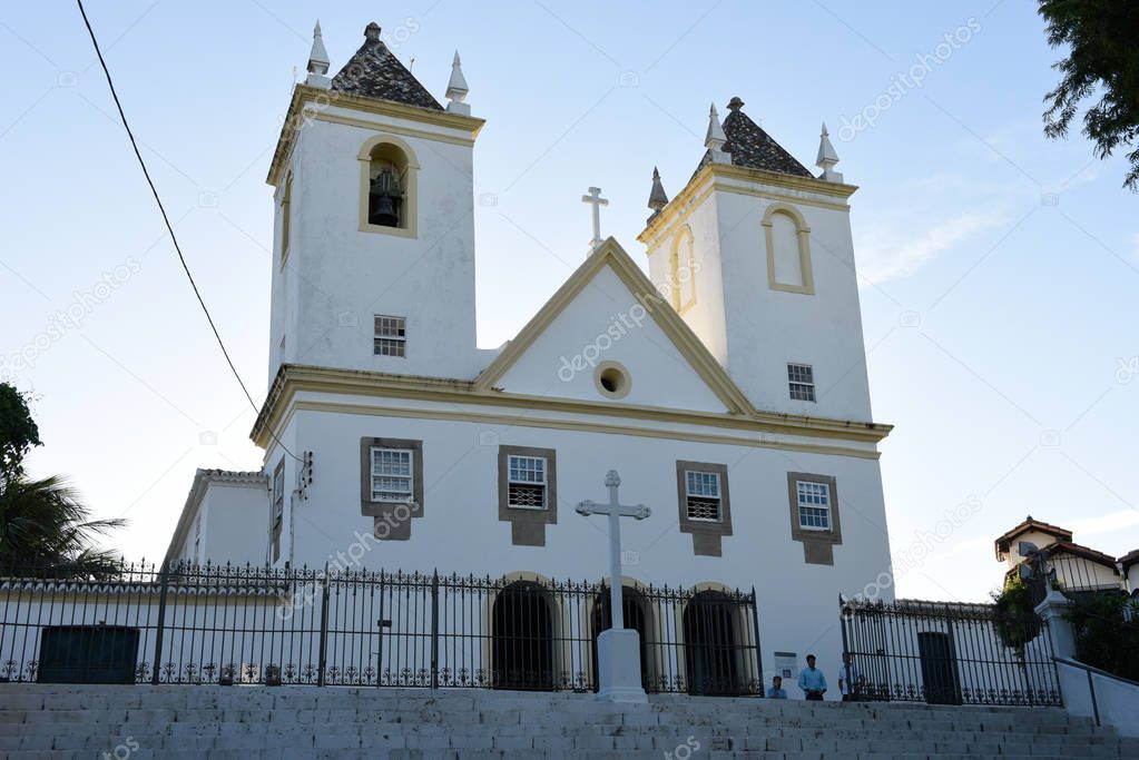 Historic church of Santo Antonio of Barra in Salvador Bahia, Bra