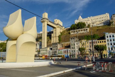 Br Salvador Bahia alt şehirden Lacerda Asansör Görünümü