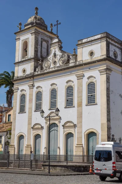 Koloniale kerk van Anchieta Square in Pelourinho op Salvador Bah — Stockfoto