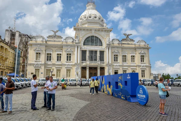 Palazzo storico del Rio Branco a Salvador Bahia in Brasile — Foto Stock