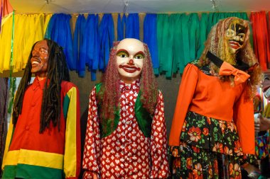 Brezilya 'da Olinda karnaval kuklalar