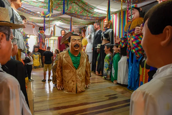Carnival puppets of Olinda in Brazil — Stock Photo, Image