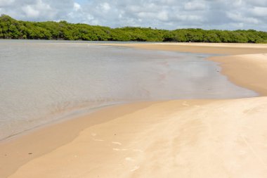 Bahia, Brezilya'daki Sauipe sahili