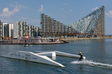 Danimarka'da Aarhus modern yerleşim mahalle