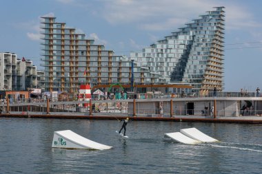 Danimarka'da Aarhus modern yerleşim mahalle