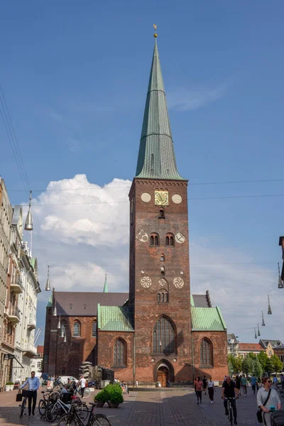 Собор XIII століття в Орхусі на Данії — стокове фото