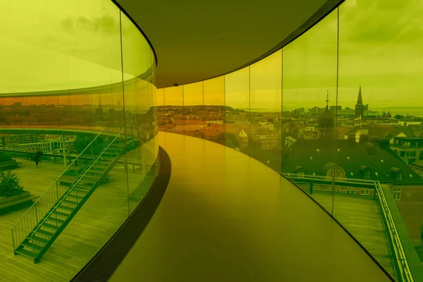 Le panorama arc-en-ciel du musée d'art ARoS à Aarhus, Danemark — Photo